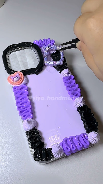 yiya handmade phonecase#creamphonecase #diy #disney #kuromi