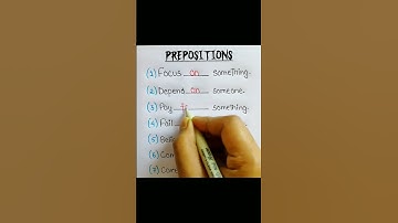 Prepositions #preposition #prepositions #shorts #learnenglish