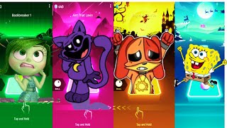 Inside Out VS CatNap VS Dog Day VS SpongeBob -Tiles Hop EDM Rush