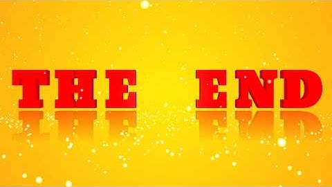 4K UHD The End Mobiel Particles Style Logo Animation