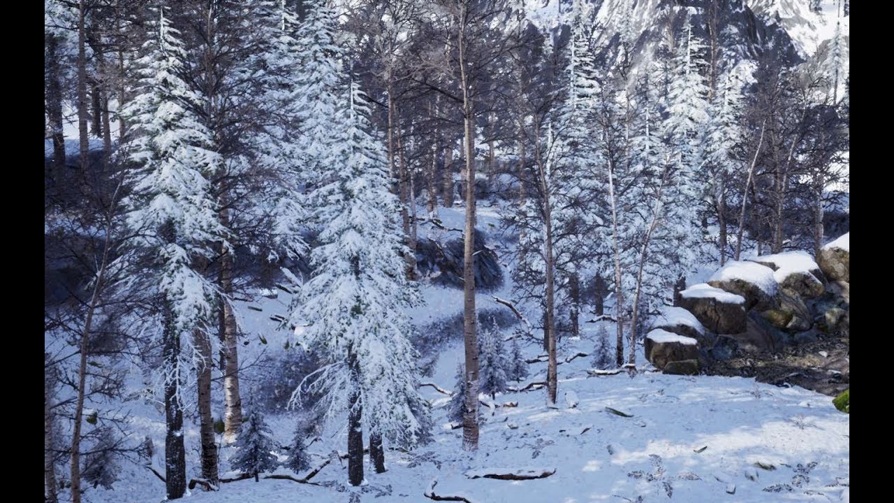 [SpeedArt] Snow Valley speed level design in unreal engine 4 - YouTube