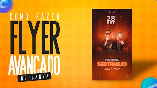 Como CRIAR um FLYER avançado no CANVA - SEGREDO REVELADO