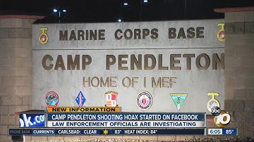 Base spokesman: Camp Pendleton shooting hoax started by anonymous Facebook page