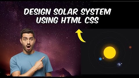 Creating a Stunning Solar System with HTML and CSS | Step-by-Step Tutorial