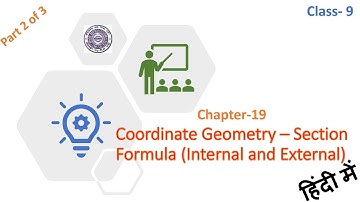 Coordinate Geometry :Section Formula|Sthanank Jyamiti Class9|WBBSE|Chapter19 Part2 HINDI