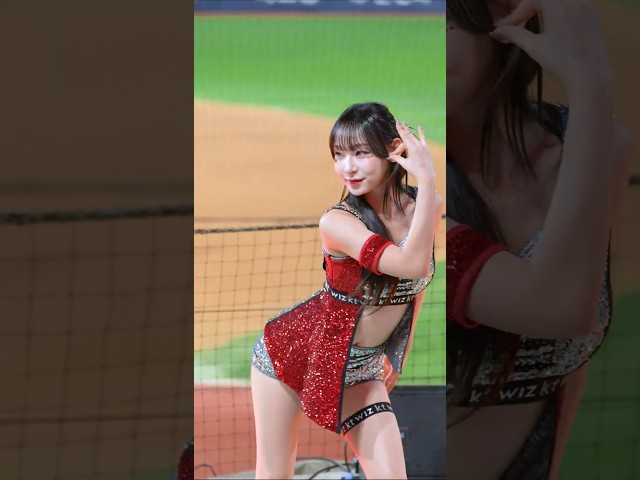 kt위즈 정희정치어리더 아하 아웃송 직캠 #shorts #정희정 #치어리더 #응원 #공연 #직캠 #영상 #kt위즈