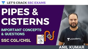 Pipes & Cisterns [Important Questions] SSC CGL | Pipes and Cisterns SSC CHSL | SSC Exams 2020/2021