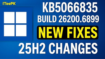Windows 11 KB5066835 (26200.6899) – October 2025 Update | New 25H2 Fixes
