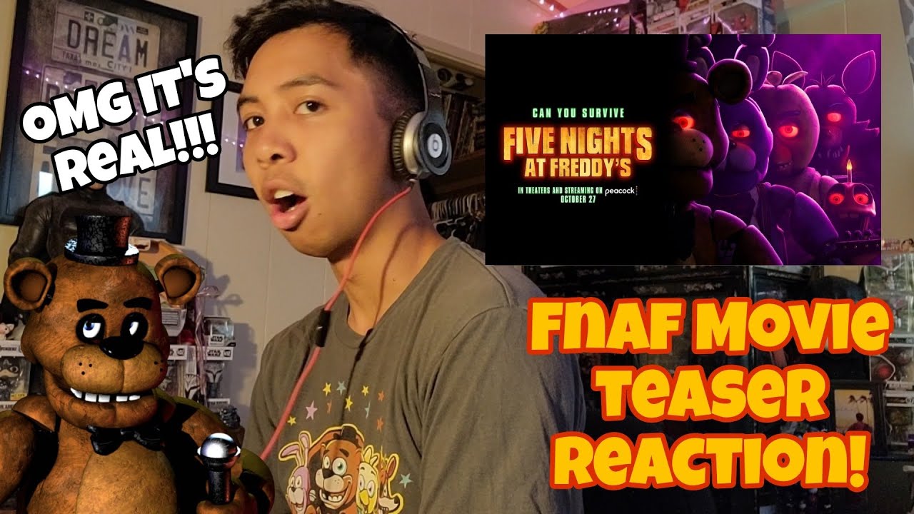 FNAF MOVIE TEASER TRAILER REACTION! - YouTube
