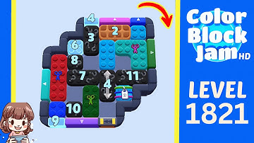Color Block Jam Level 877 (1821) Solution Walkthrough