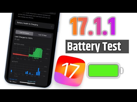 iOS 17.1.1 Battery Test | iOS 17.1.1 Battery Drain | iOS 17.1.1 battery draining issue | iOS 17.1.1