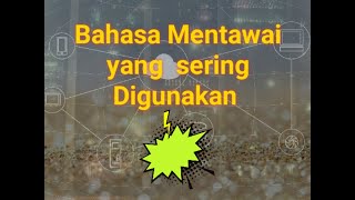 BAHASA MENTAWAI YANG SERING DIGUNAKAN