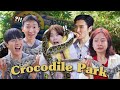 Koreans try crocodile meat icecream at crocodile park in davao 