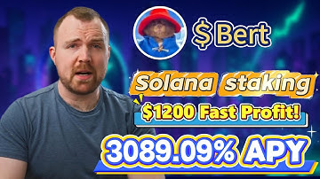 Bull-Proof 2025 💎 3089.09% APY with Bert Stake & Crypto Staking Bert  Solana meme Farming