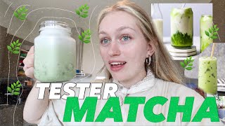 Tester og Lager MATCHA latte