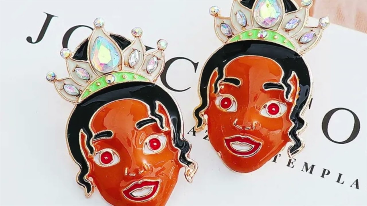 Wephys Closet Princess Tiana inspired earrings