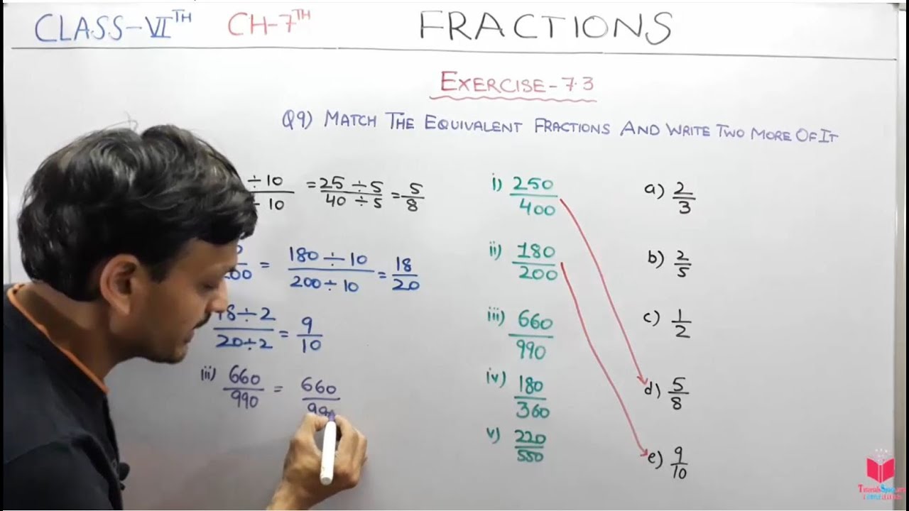 Q9 Ex 7 3 Class 6 Maths Chapter 7 Fractions Maths Class 6 Cbse Ncert By Apni Classroom By Deepak Youtube