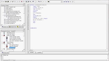 binary counter design by verilog in xilinx project navigator