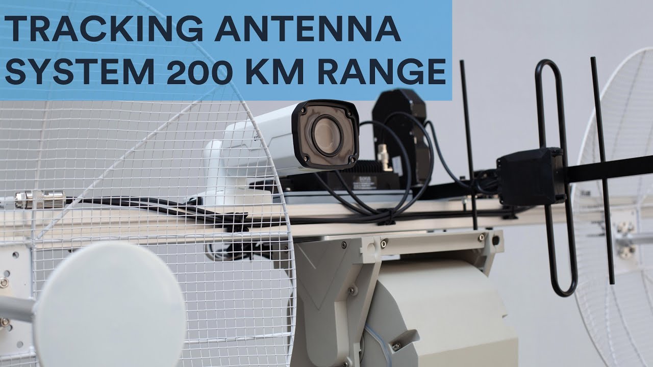 UAV tracking antenna system 200 km range YouTube