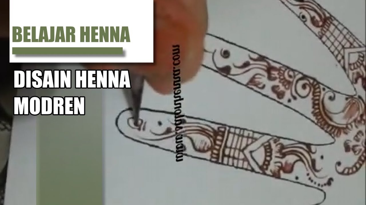 BELAJAR HENNA Cara Membuat Inspirasi Design Henna YouTube