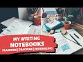 How I used my WRITING NOTEBOOKS for tracking, planning & journaling during January