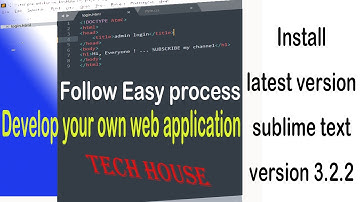 #1 Install latest version sublime text 3.2.2 , Easy process to install and setup with some tips .