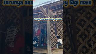 The Baduy Children Are Having Fun Playing On The Swing But Raksa Wants To Catch The Chicken 