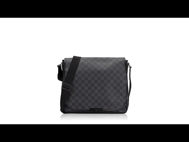 Louis Vuitton Mens Damier Graphite Daniel GM Messenger Bag Black Grey  Canvas