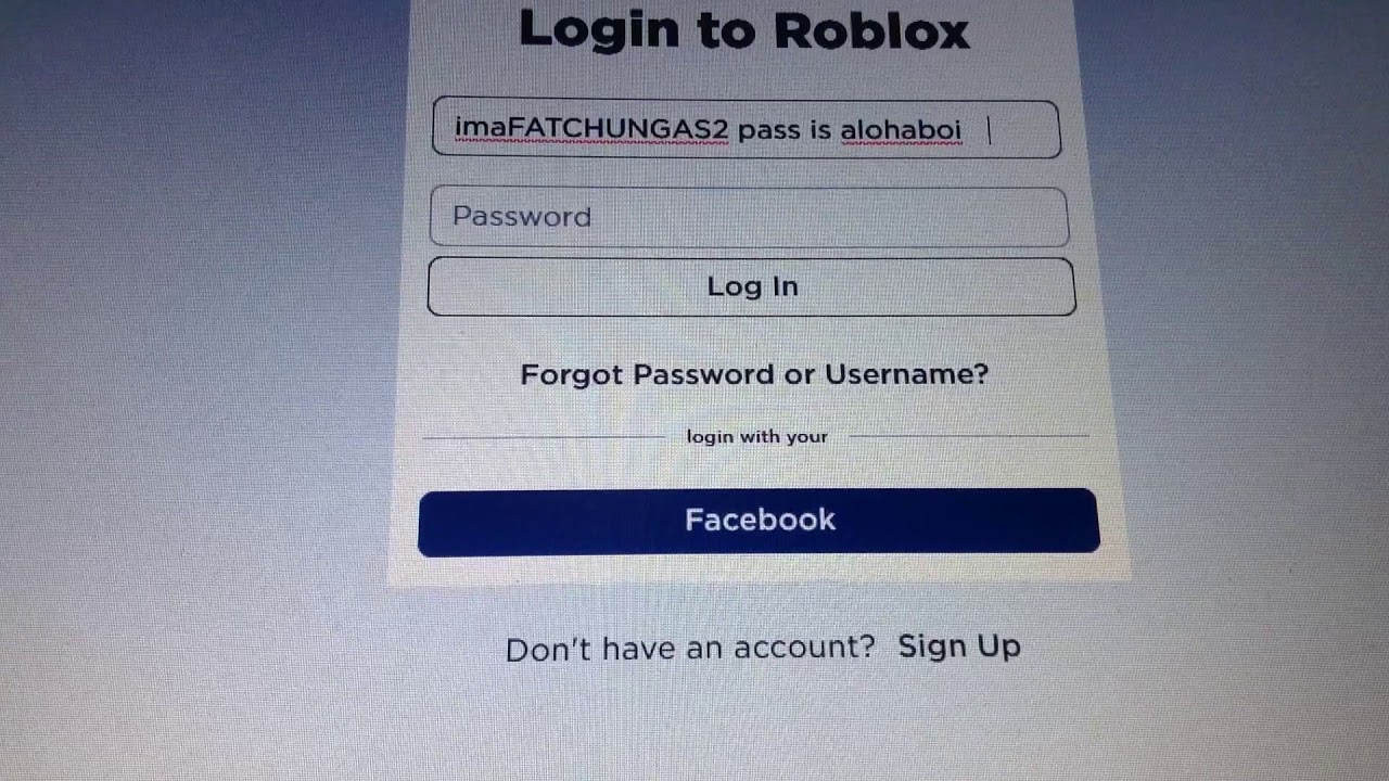 Roblox Facebook Sign In