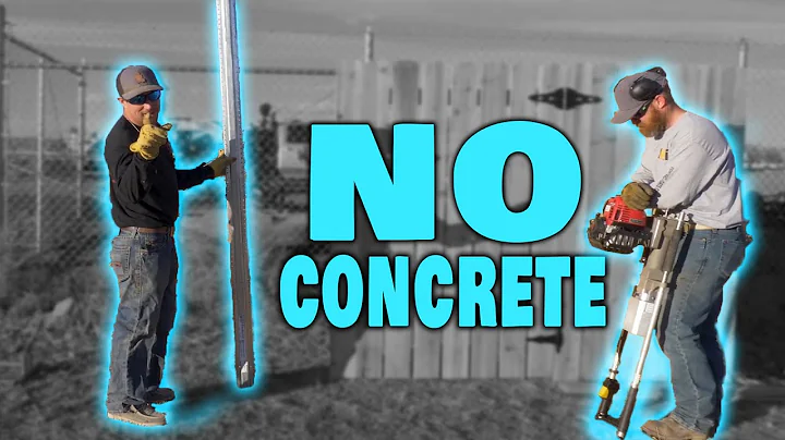Driving a Steel Fence Post Instead of Using Concrete | It's Easy!