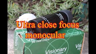 Visionary Tithonus 8x32 close focus monocular. The perfect travel companion