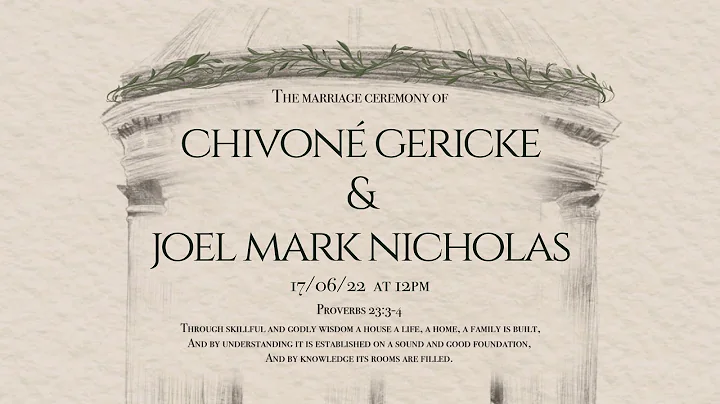 Chivone Gericke & Joel Nicholas Wedding, Gorebridg...