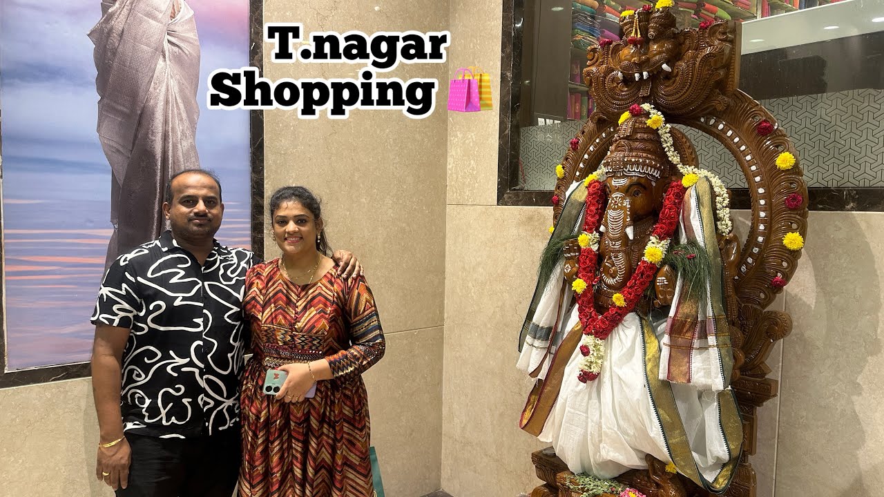 T.nagar ஷாப்பிங் கிளம்பிட்டோம்🛍️|sunday outing|saree shopping|vanithasaravanan vlogs