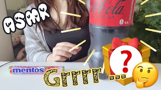 SUB)ついに🎁🙌。（コーラ＆メントス🥤🍬/お腹の音）。