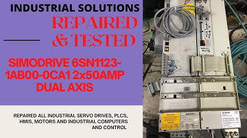 SIMO DRIVE SIEMENS 6SN1123-1AB00-0CA1 2x50 AMP DUAL AXIS MODULE  ***REPAIRED & TESTED***