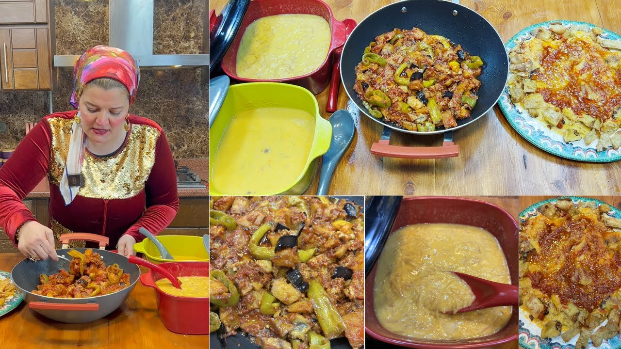 مفيش أحلى من فتة عدس مع مسقعة في الشتا دة😍