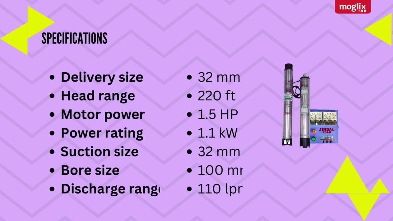 Experience Efficiency with Jindal Gold 1.5HP Submersible Pump for Borewell Operations!