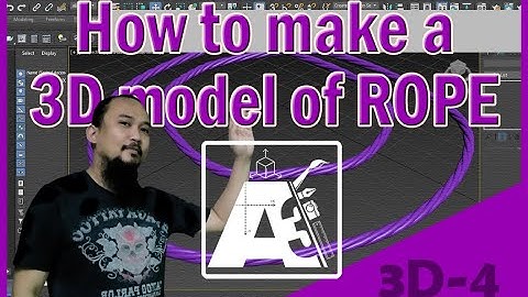 How to make a 3D rope model - 3Ds Max Tutorial