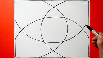 Spiral Drawing #223 / Abstract Curve Shapes / 3D Line Illusion / Daily Art Therapy