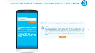 🥇 Ver si el IMEI esta reportado por Robo o Extravío - Checar IMEI screenshot 1