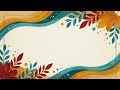 Autumn Watercolor Border Frame Loop 4K