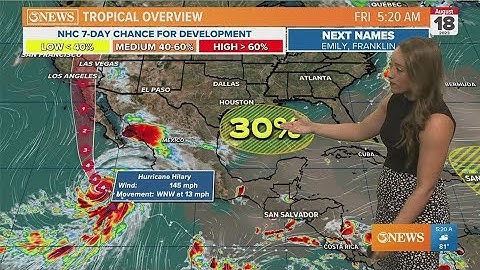TROPICAL UPDATE: Tropical system moves in next week, Hurricane Hilary takes aim at southwestern U.S.
