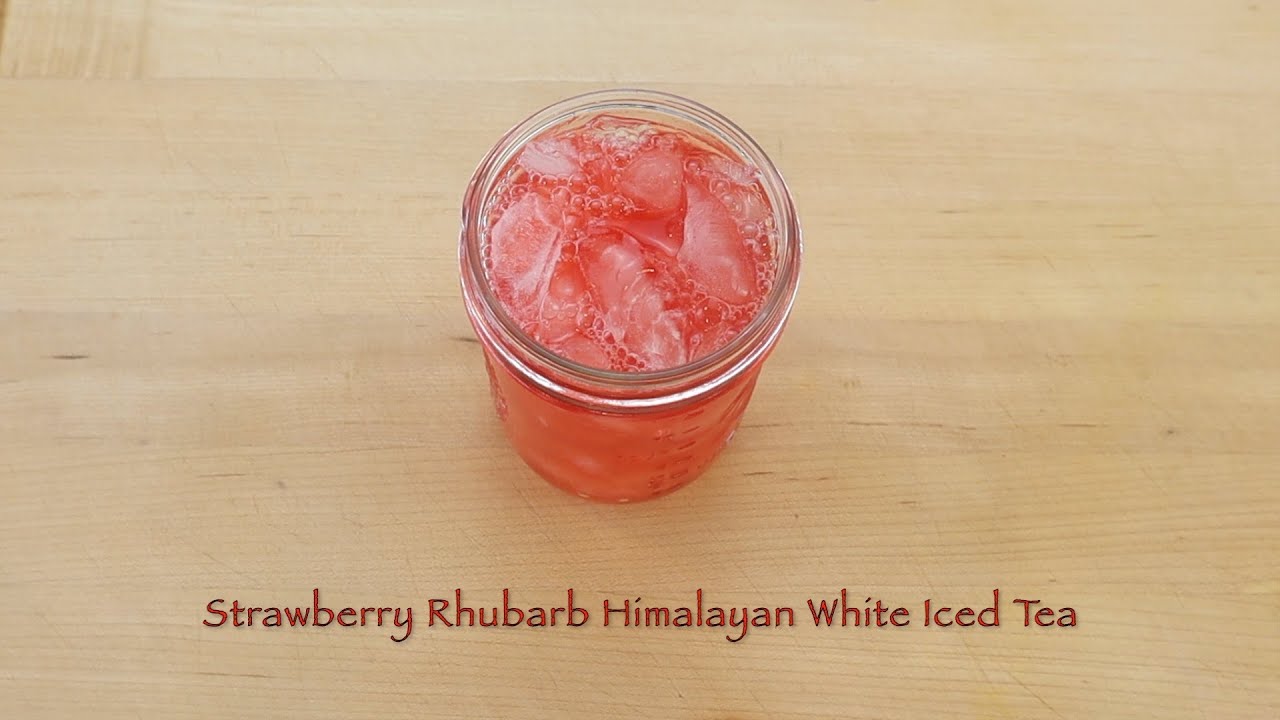 Strawberry Rhubarb Himalayan White Iced Tea