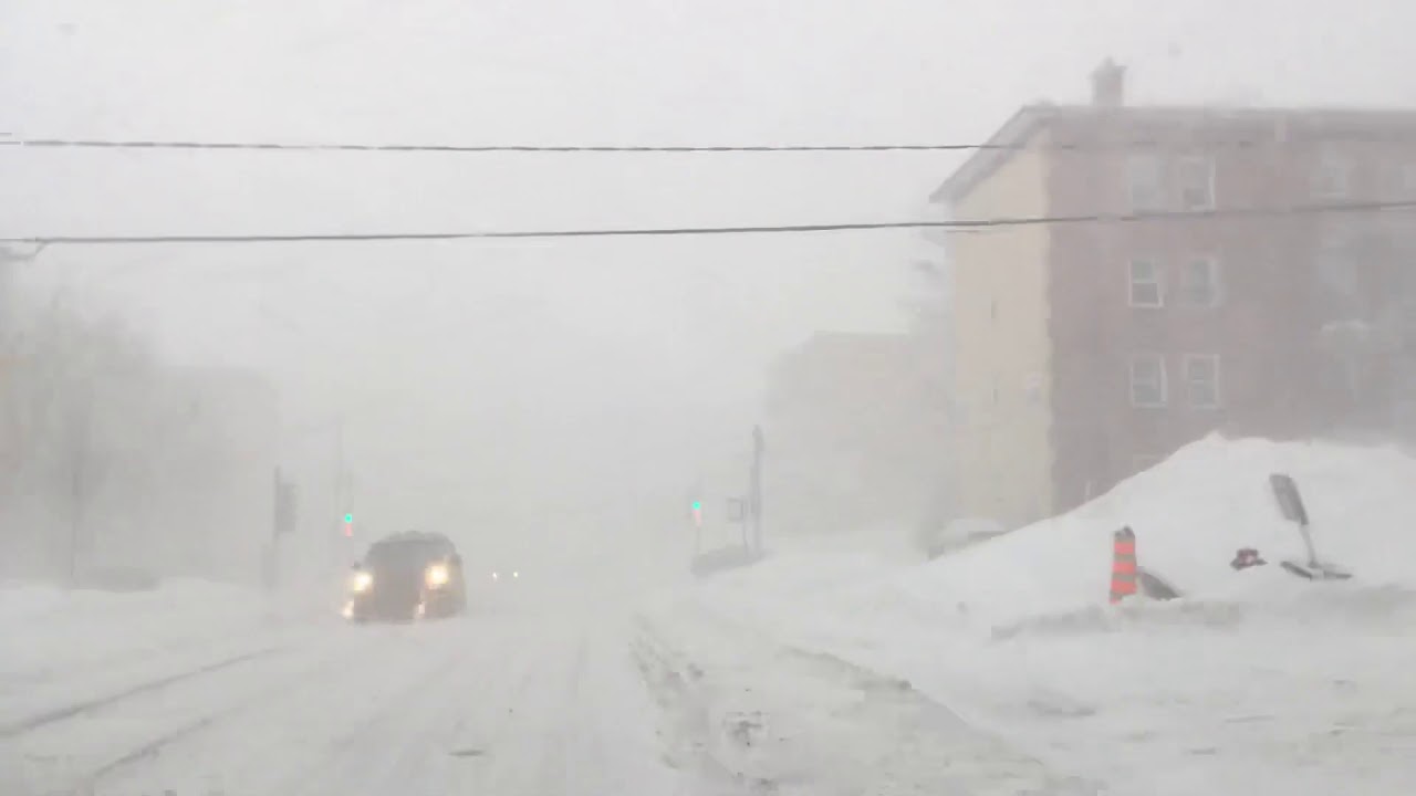 A blizzard in Quebec City, Canada January 16, 2019 YouTube
