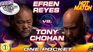 EFREN REYES vs TONY CHOHAN - 2023 Derby City Classic One Pocket Division