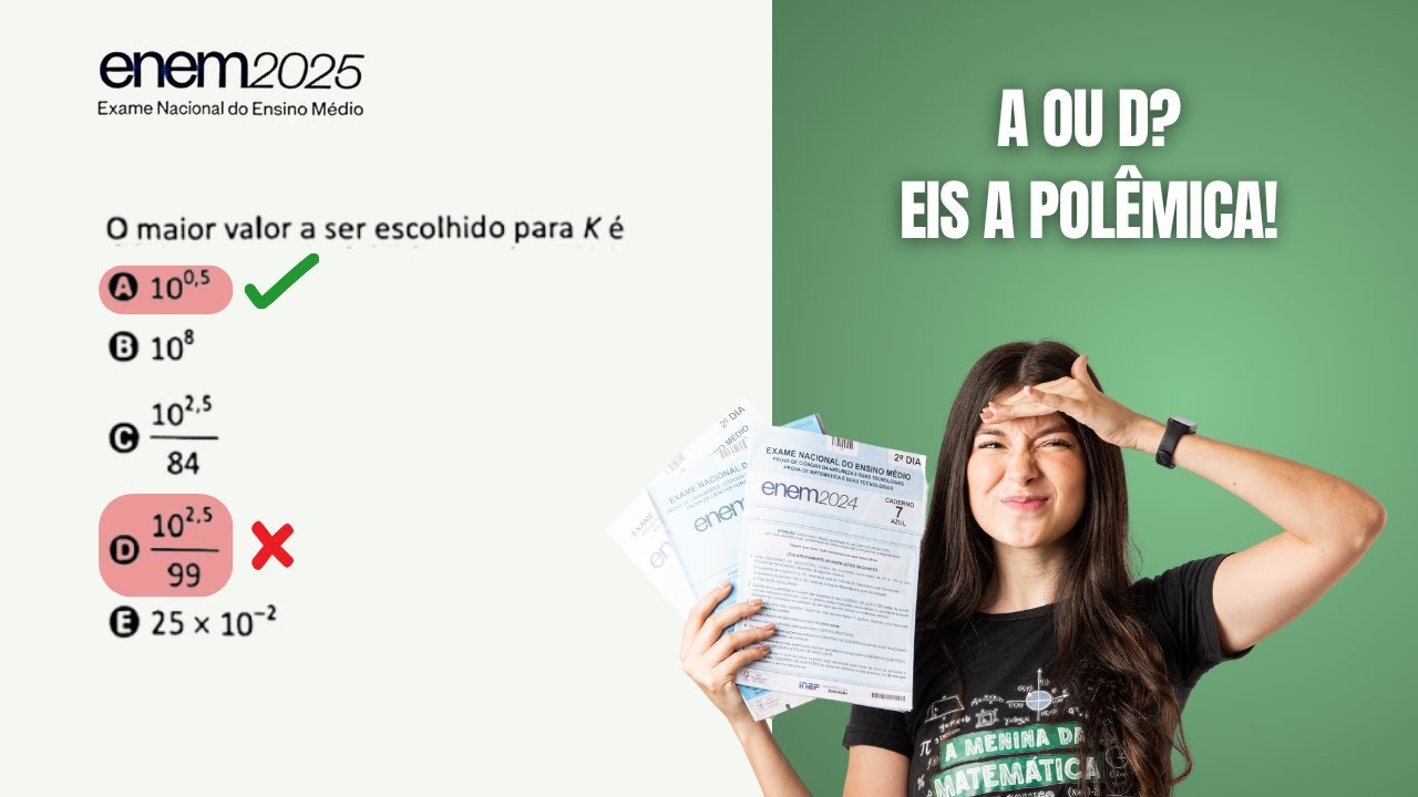 A questão mais POLÊMICA de Matemática do ENEM 2025