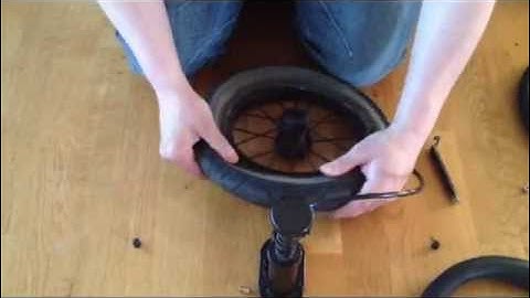 How to replace the inner tube in a stroller wheel. Easily Explained!