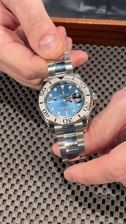 I FN love watches - The beautiful Rolex Yacht-Master blue dial on