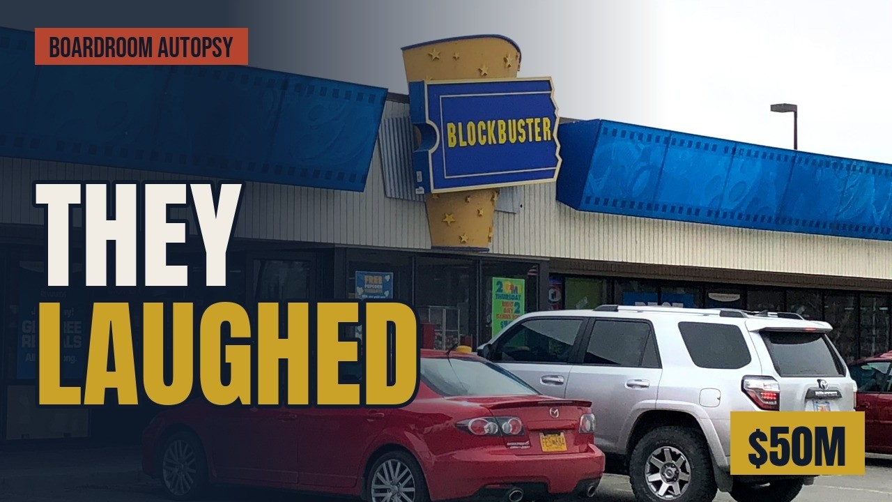 Blockbuster Didn't Lose to Netflix. It Lost to Its Own Boardroom. - YouTube