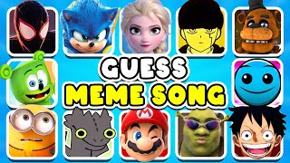 GUESS MEME & WHO'S SINGING |Sonic Chippi Chapa gegagedigedagedago Netflix Puss In Boots Quiz,